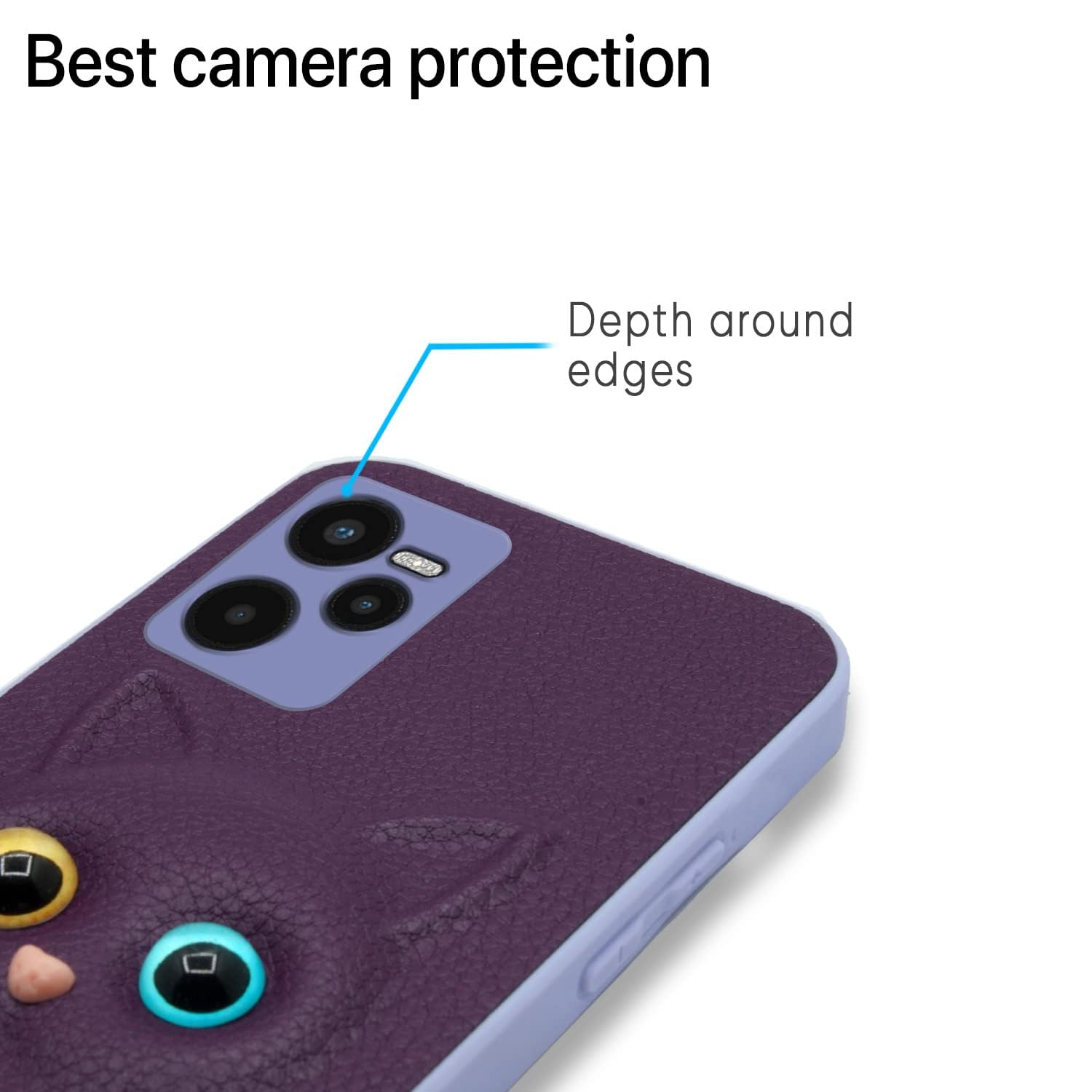 Pikkme Realme C35 Kitty Back Cover (Purple)
