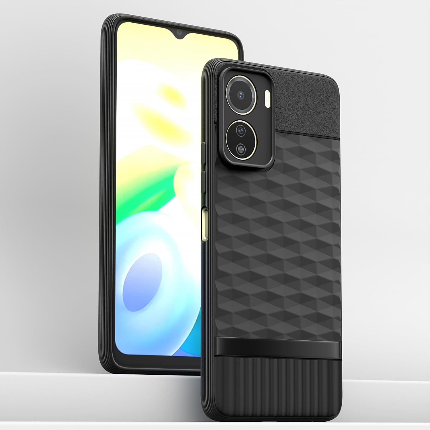 Pikkme Vivo Y16  Gencase Back Cover (Black)
