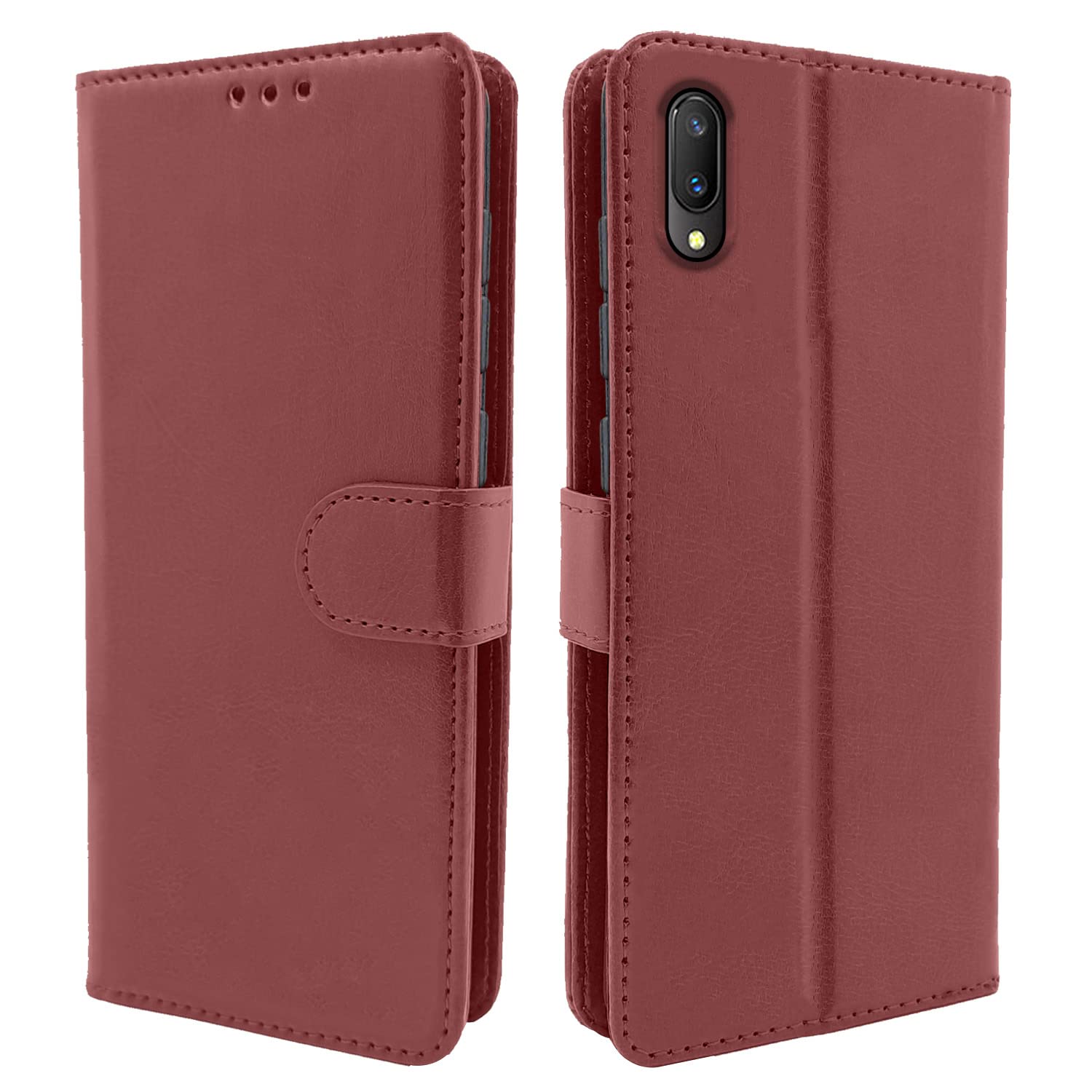   V11 Pro Flip Brown Vintage Flip Cover