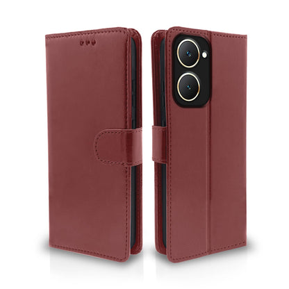 Pikkme Vivo Y03 4G Vintage Back Cover (Brown)