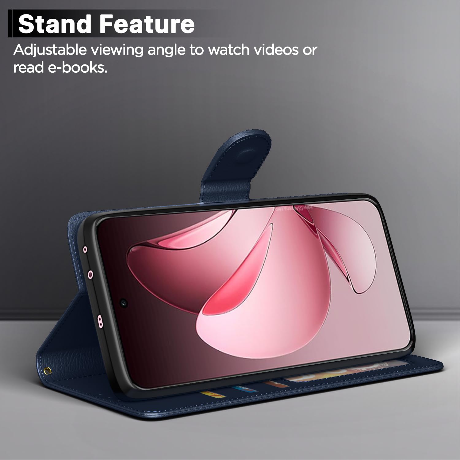 Blue mobile flip cover for Oppo Reno 13 Pro 5G – Pikkme – photo 3