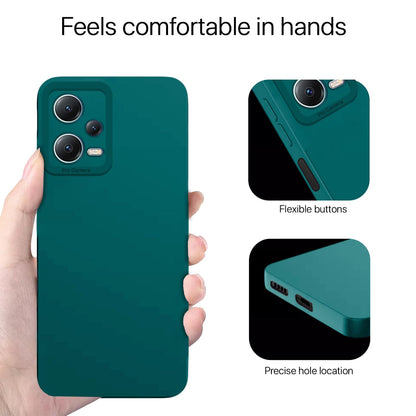 Green Liquid Silicone mobile cover for Redmi Note 12 5G – Pikkme – photo 3