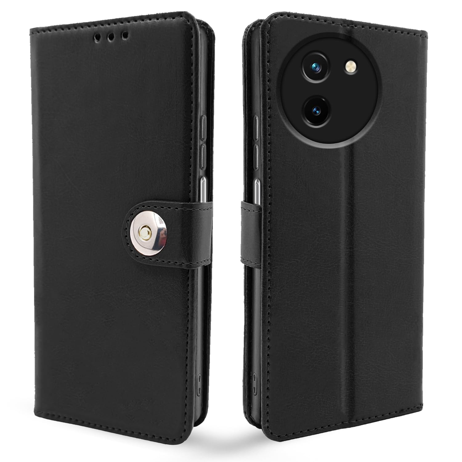 Pikkme black flip case for Vivo T3x/Y200i 5G