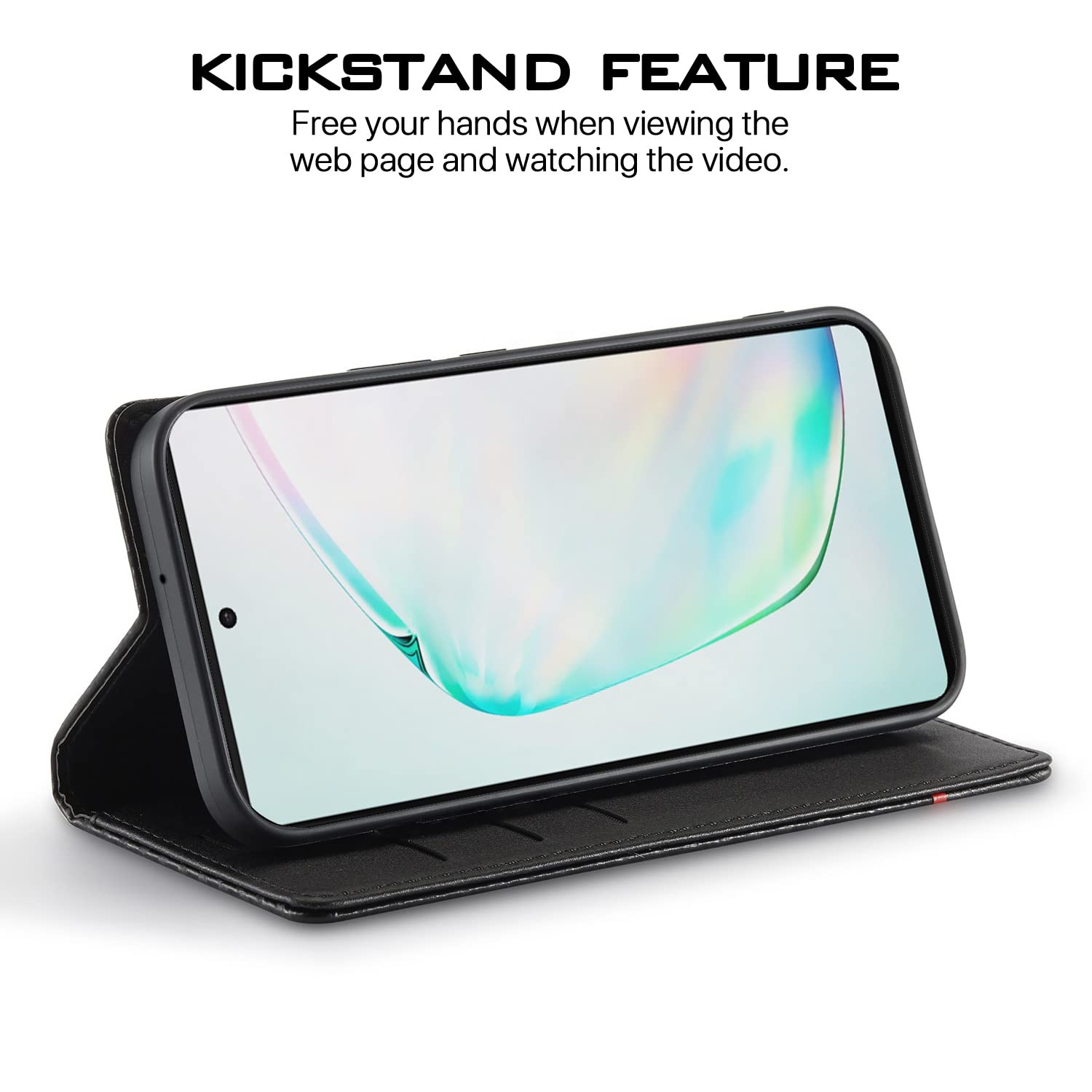 Pikkme Samsung Note 10 Lite Wallet black flip case – photo 5
