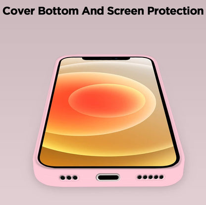 Pikkme iPhone 12 Mini Silicone Back Cover (Rose Pink)