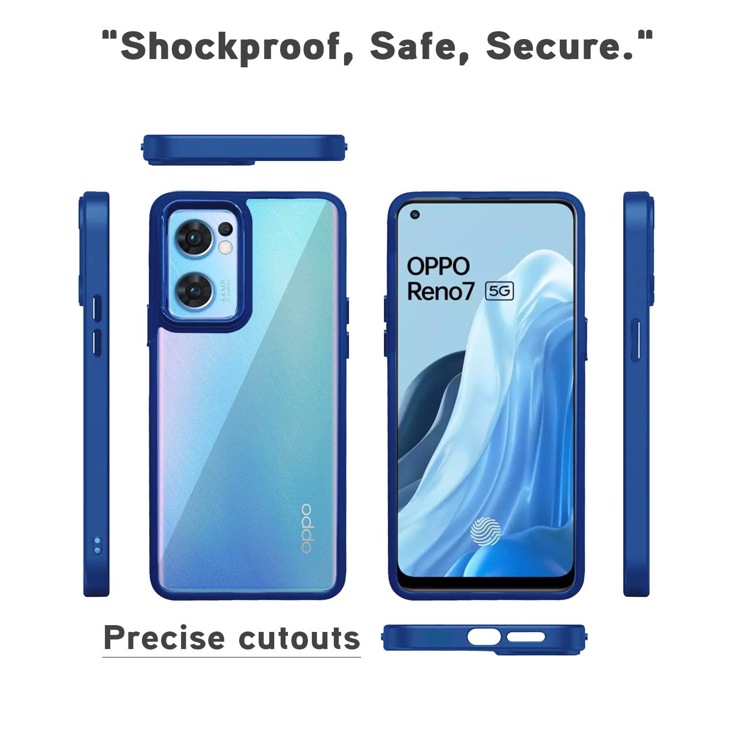 Oppo Reno 7 5G back cover in indigo by Pikkme – photo 3