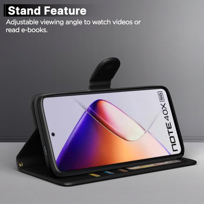 Black mobile flip cover for Infinix Note 40 5G – Pikkme – photo 3