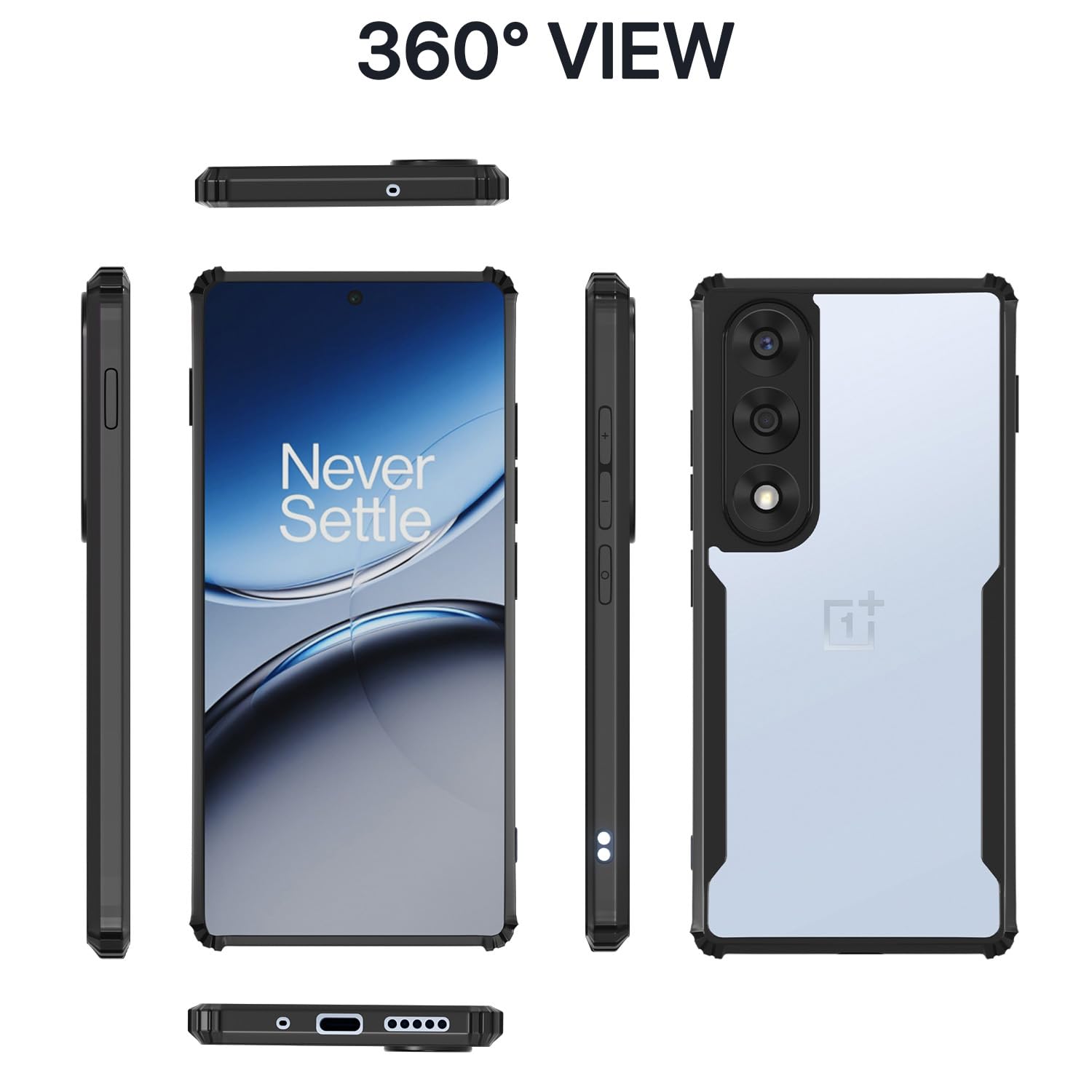 OnePlus Nord 5 5G Ultra Clear mobile cover in black by Pikkme – photo 3