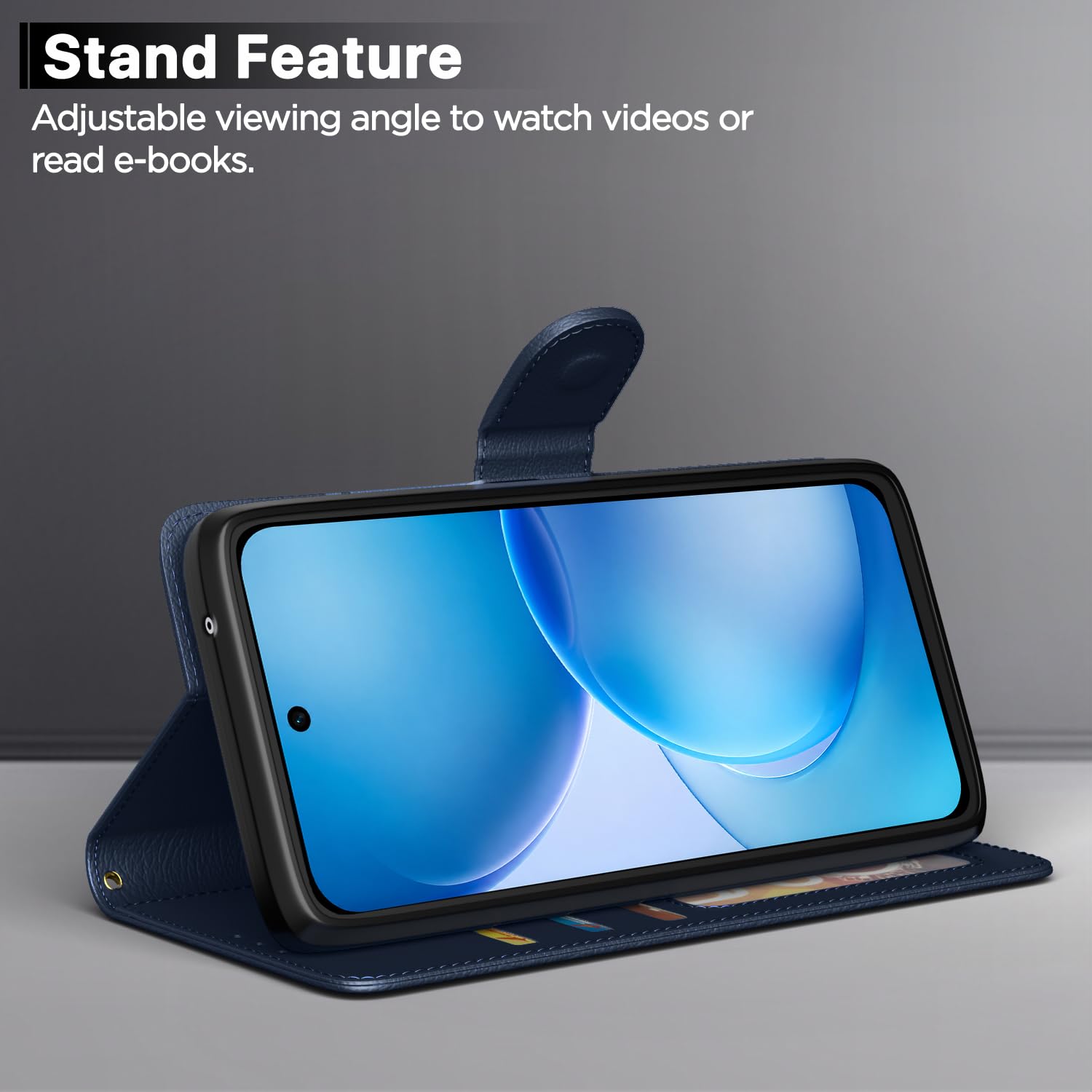 Pikkme blue flip cover for Oppo Reno 16c 5G – photo 3
