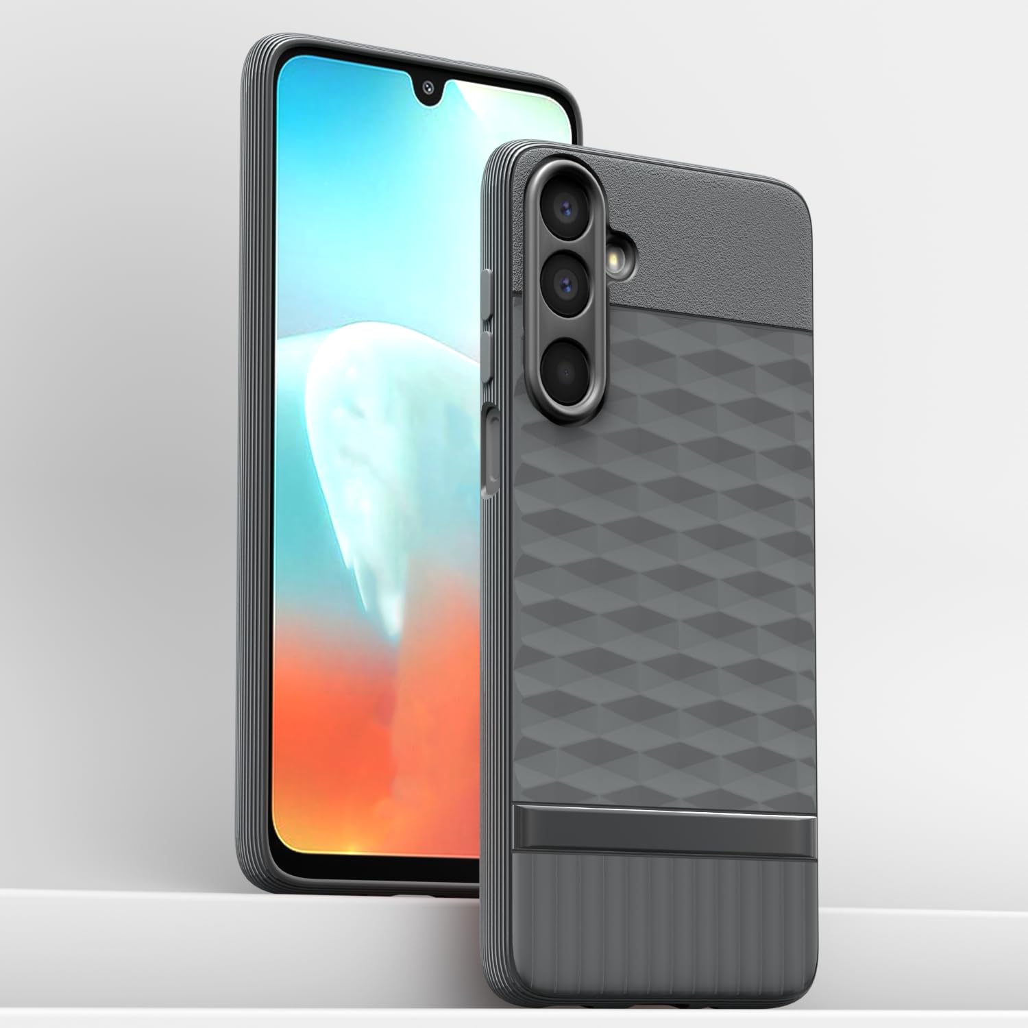 Samsung M36 5G mobile cover in grey by Pikkme – photo 2