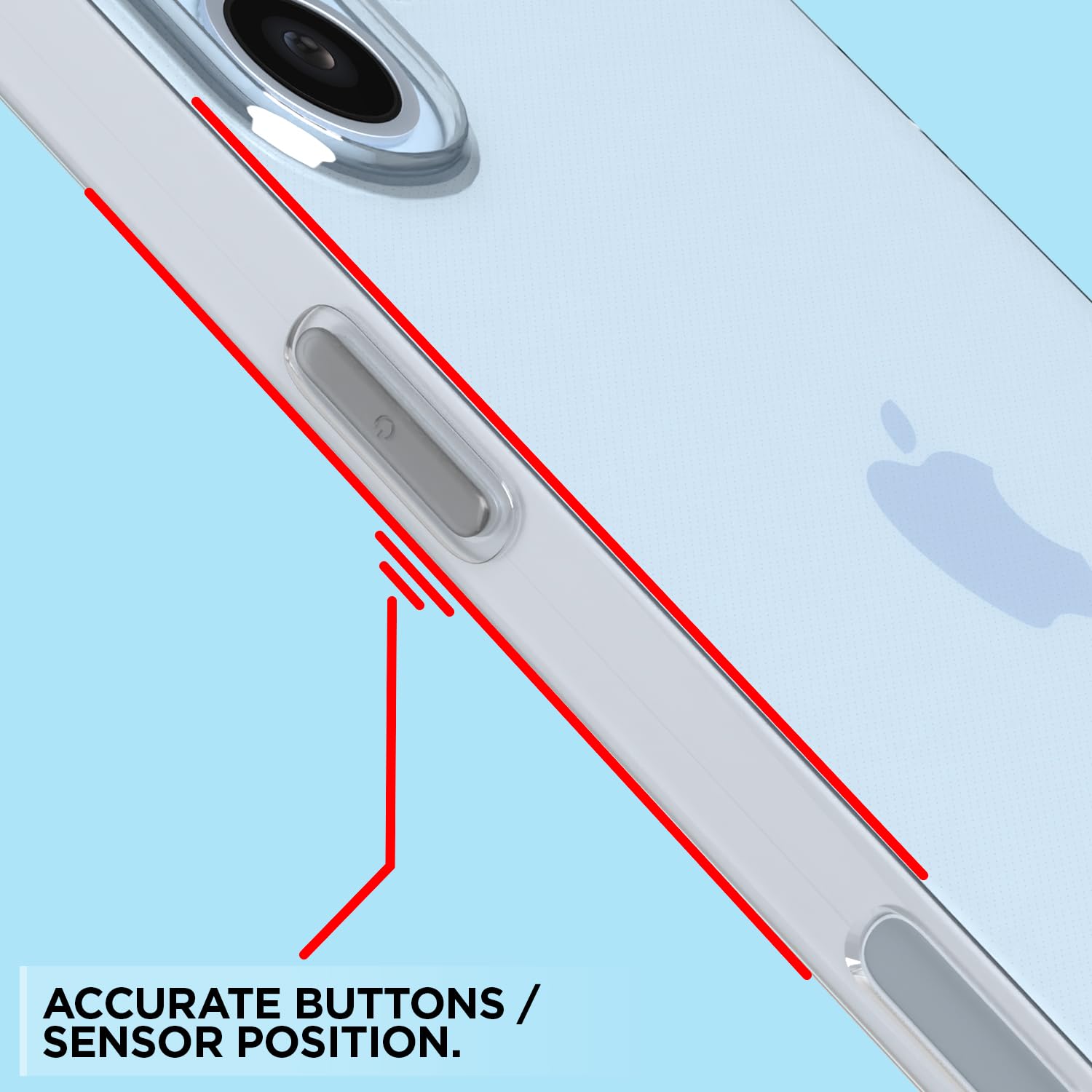 Pikkme iPhone 16 Plus Trans 2 mm Soft TPU Shockproof Back Cover (Transparent)