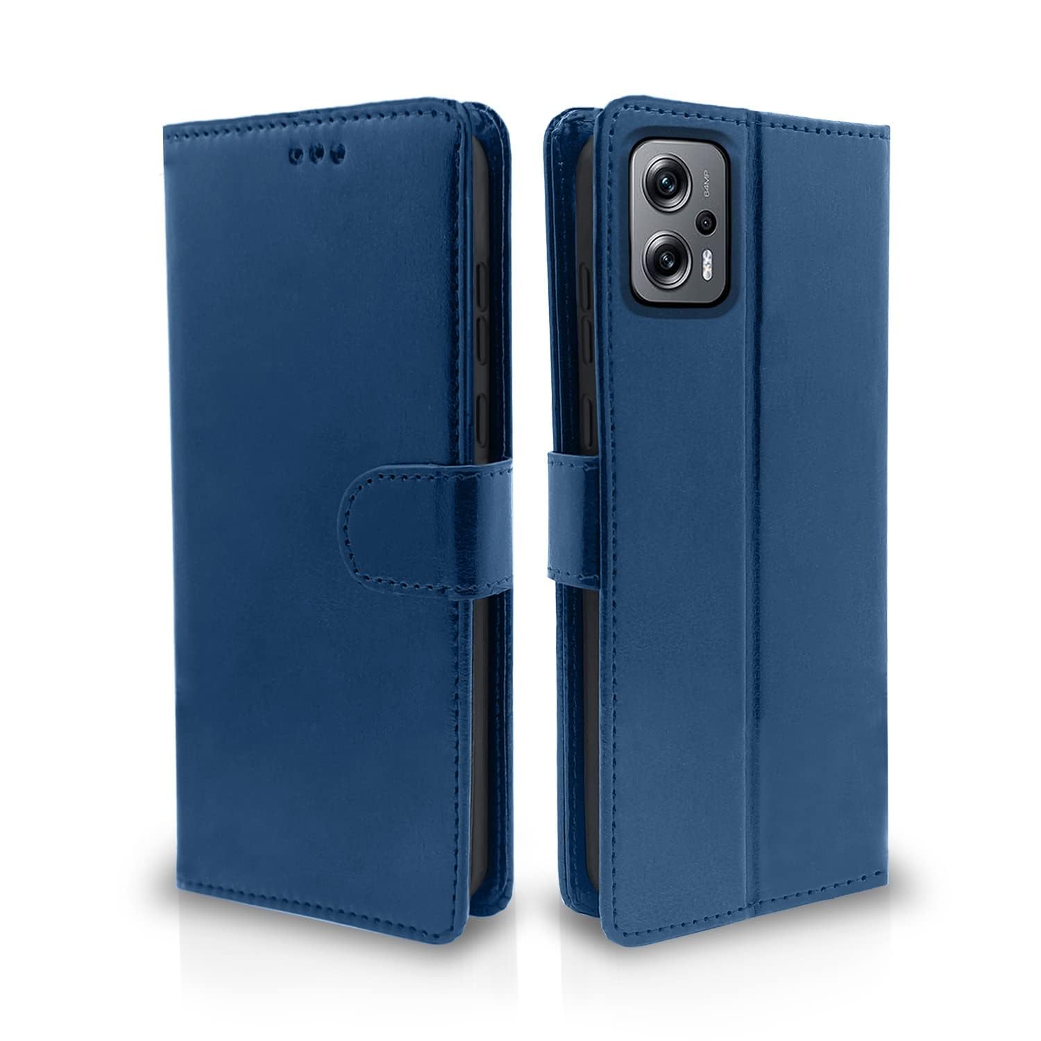 Blue Wallet mobile flip cover for Redmi K50i – Pikkme