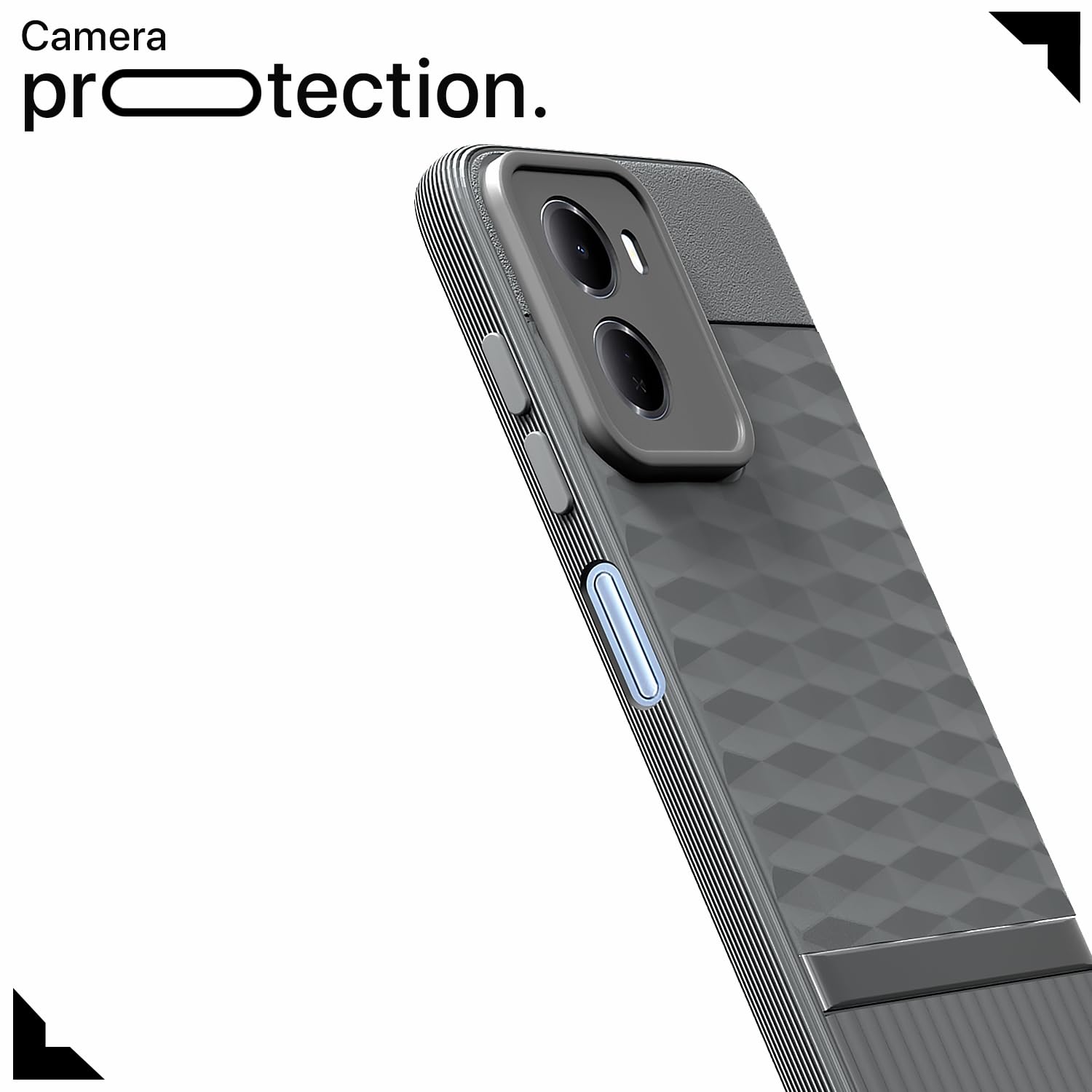 Redmi 15A 5G Silicone mobile cover in grey by Pikkme – photo 5
