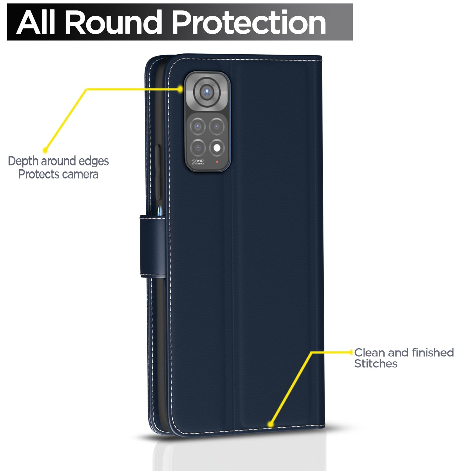 Blue flip cover for Redmi Note 11/Note 11s – Pikkme – photo 4