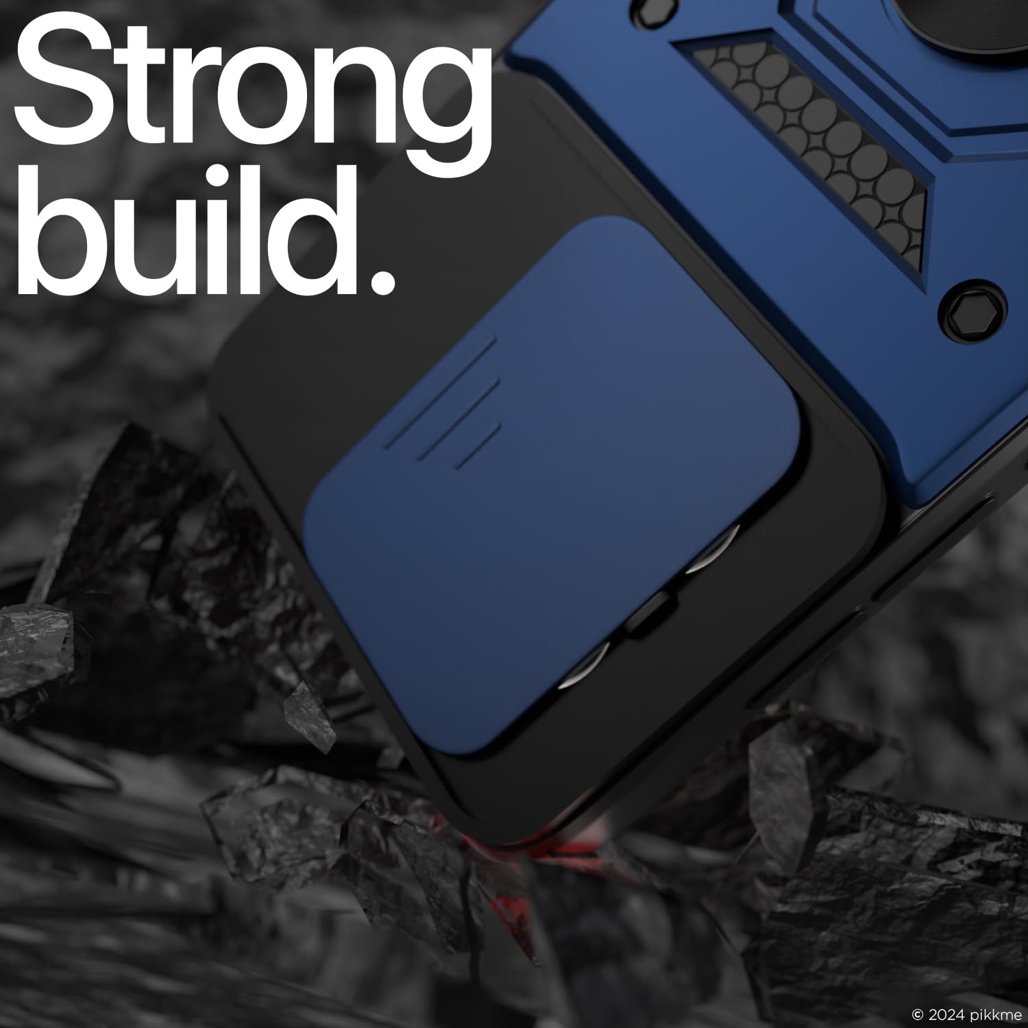 Pikkme OnePlus 13R 5G D10 Camera Shield blue mobile cover – photo 6
