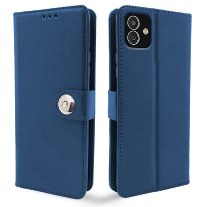 Samsung F14 5G Button mobile flip cover in blue by Pikkme
