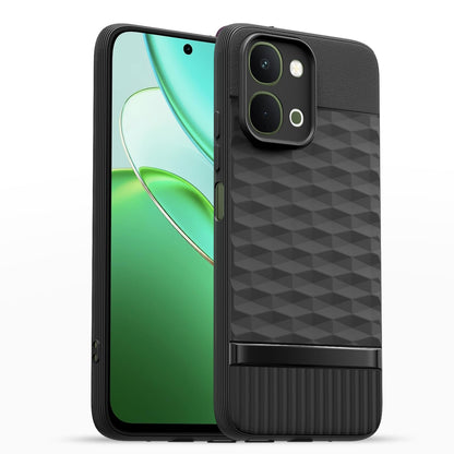 Vivo T5x/Y51 Pro/iQOO Z11x 5G Silicone mobile cover in black by Pikkme