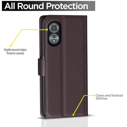 Pikkme Oppo A78 4G coffee wallet flip cover – photo 4