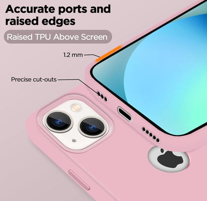 Pikkme iPhone 13 Super Soft Silicone Back Cover (Pink)