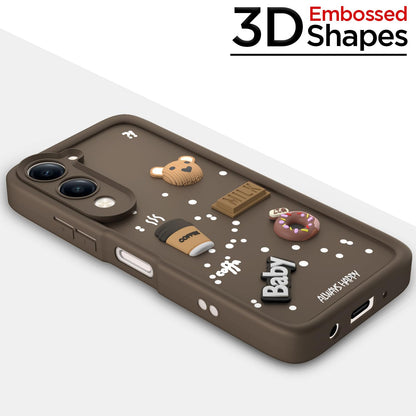 iQOO Z10 Lite 5G/Vivo T4 Lite 5G/Y19 5G/Y19e/Y04 4G/Y29s 5G/3D phone cover in brown by Pikkme – photo 3