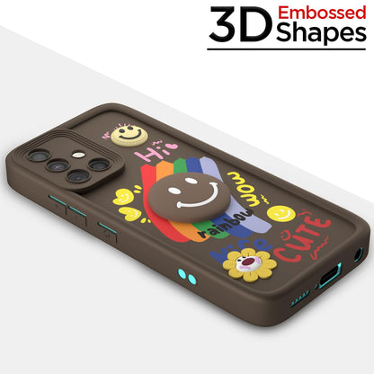 Samsung A51 Soft Silicone mobile back cover in brown by Pikkme – photo 3