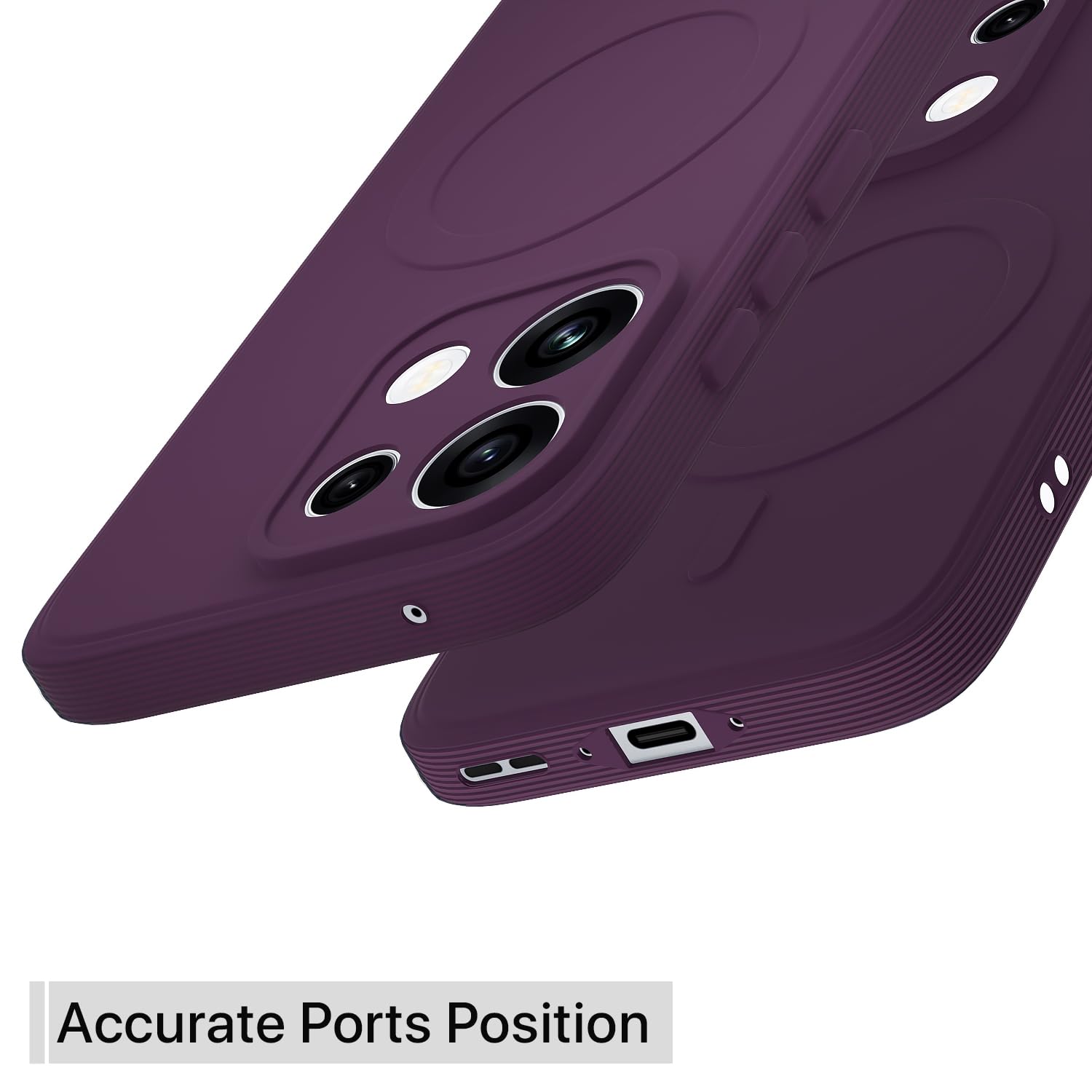Pikkme Oppo Reno 16c 5G MagSafe purple mobile back cover – photo 4