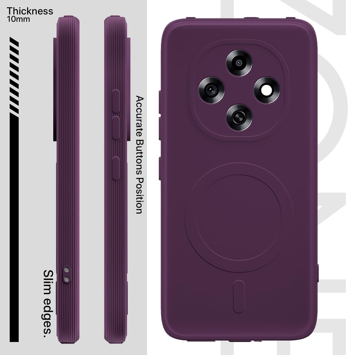 Purple MagSafe phone cover for Oppo F31 Pro 5G – Pikkme – photo 3