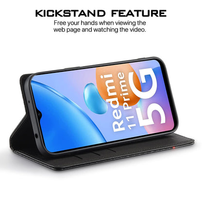 Pikkme Redmi 11 Prime 5G Wallet black mobile flip cover – photo 5