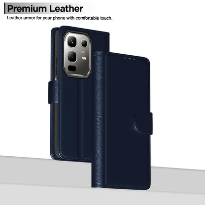 Pikkme Infinix Note 50x 5G Vintage Flip Cover (Blue)