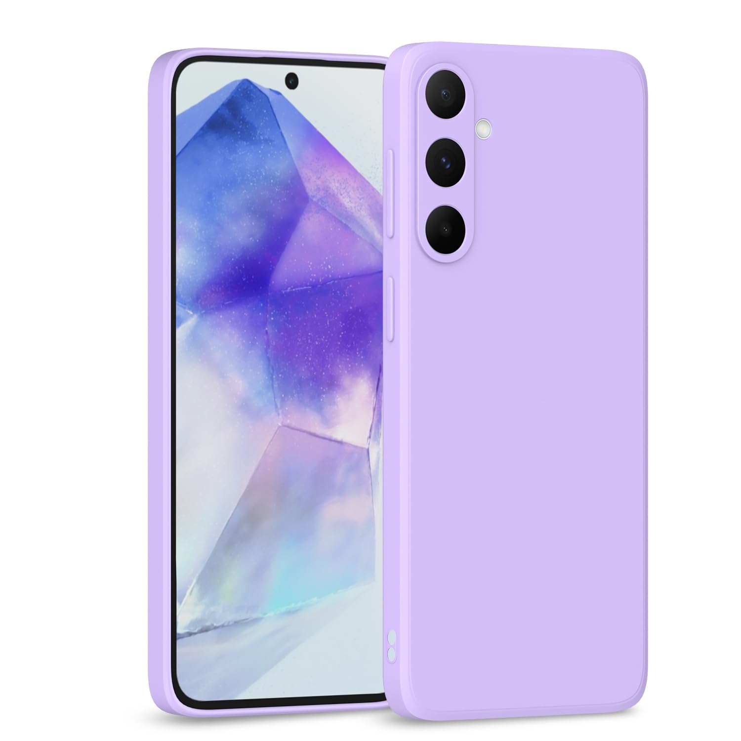 Purple Matte back cover for Samsung A55 5G – Pikkme