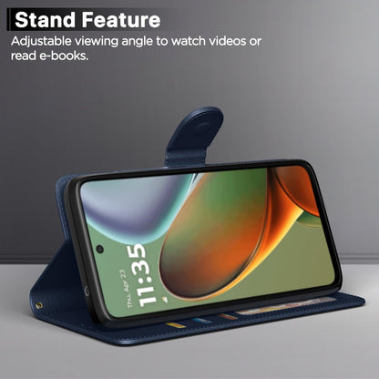 Moto G15 flip cover in blue by Pikkme – photo 3