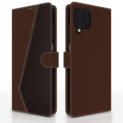 Pikkme Samsung M32 4G/M32 Prime/F22 4G brown & coffee wallet flip cover
