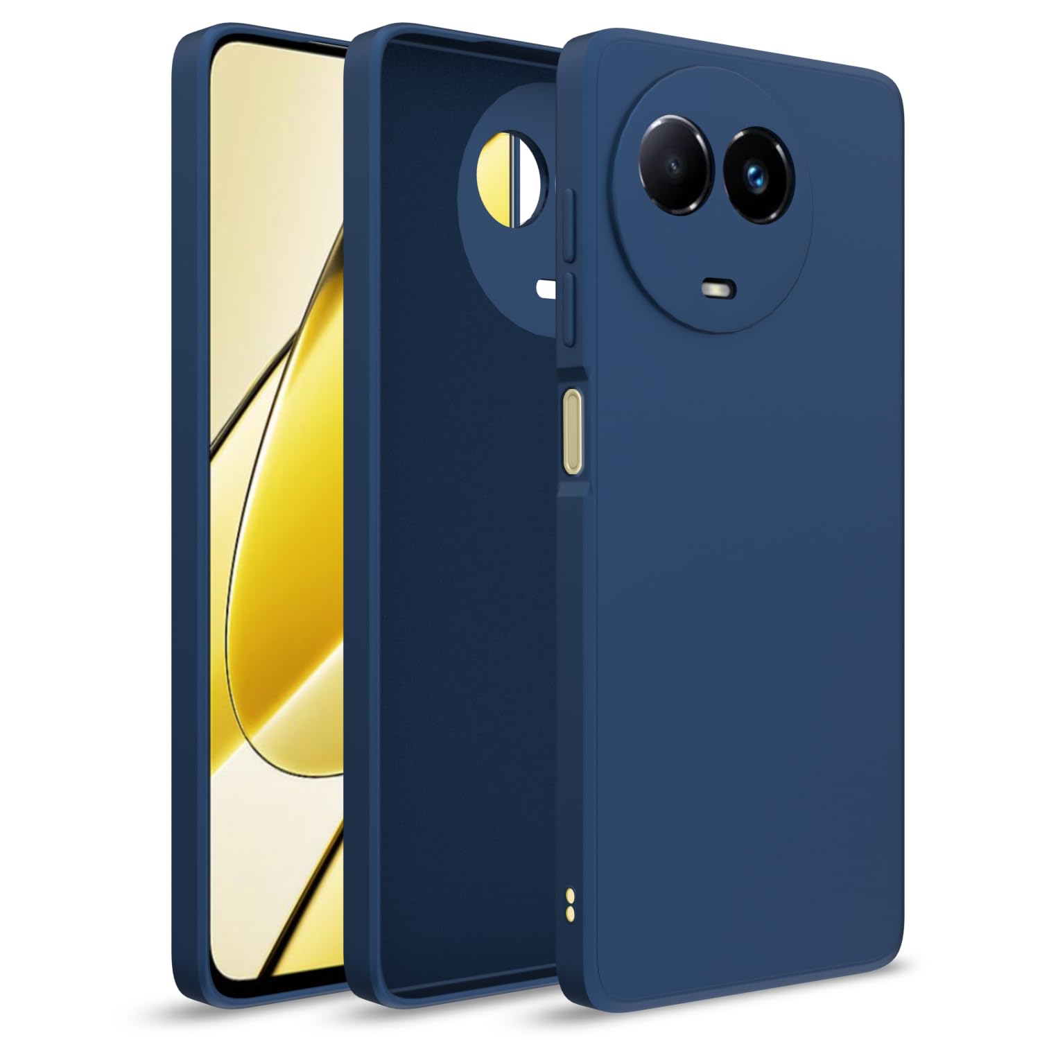 Realme 11/11x/Narzo 60x 5G mobile back cover in blue by Pikkme