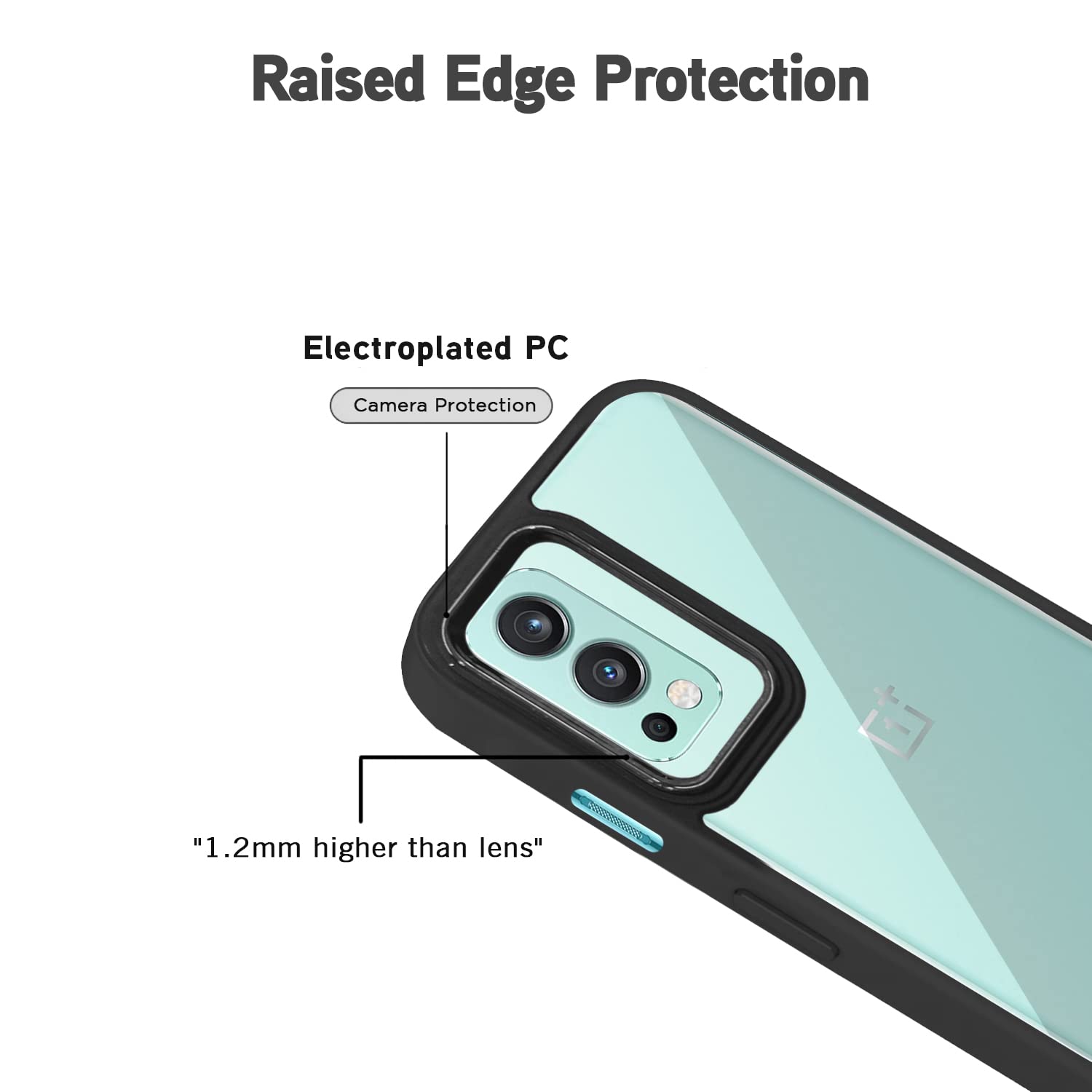 OnePlus Nord 2 5G back cover in black by Pikkme – photo 4