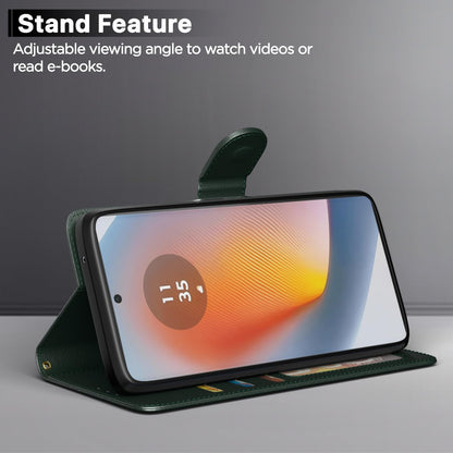 Moto G85 5G flip case in green by Pikkme – photo 3