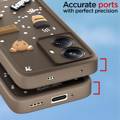Pikkme brown Silicone mobile cover for Realme 10 Pro Plus 5G – photo 4