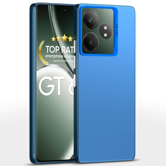 Pikkme Realme GT 6T 5G So Cool Matte Finish Back Cover (Blue)