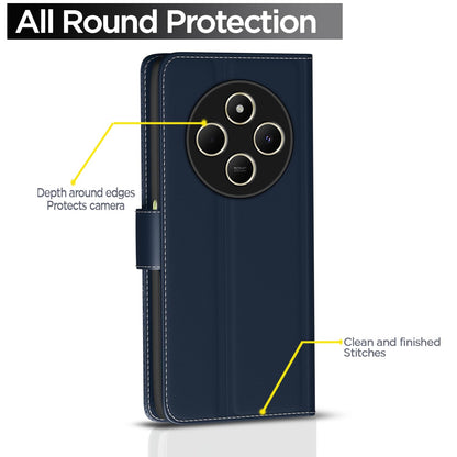 Pikkme Poco M7 5G blue wallet flip cover – photo 4