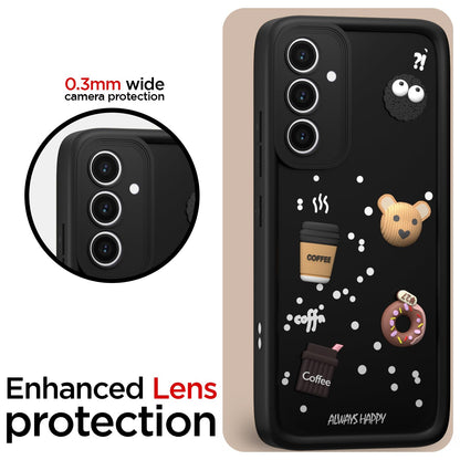 Samsung S23 FE 5G/3D Silicone mobile back cover in black by Pikkme – photo 5