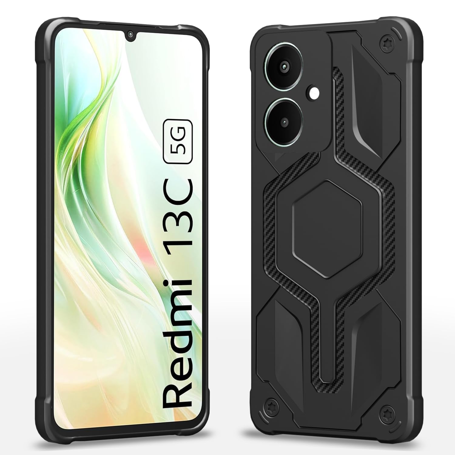 Pikkme Redmi 13C 5G black phone cover