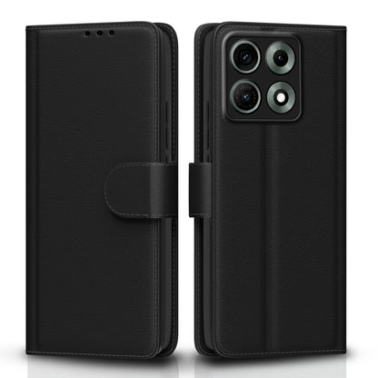 Pikkme black wallet flip cover for Moto Edge 70 Max 5G