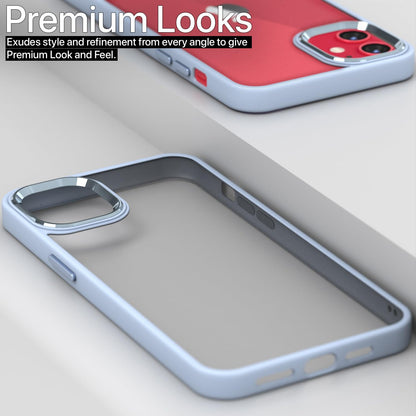 Pikkme iPhone 11 Electroplated Crome Metal Ring Back Cover (Sierra Blue)