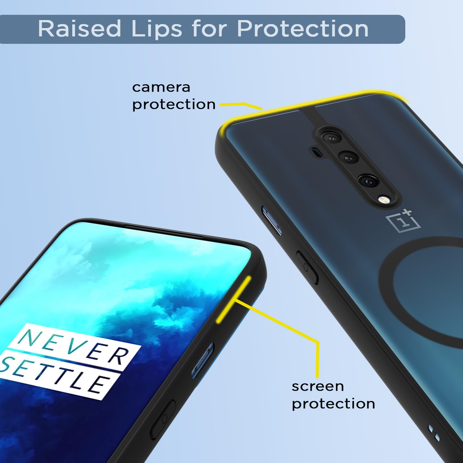 OnePlus 7T Pro MagSafe mobile cover in black smoke mag-safe by Pikkme – photo 4