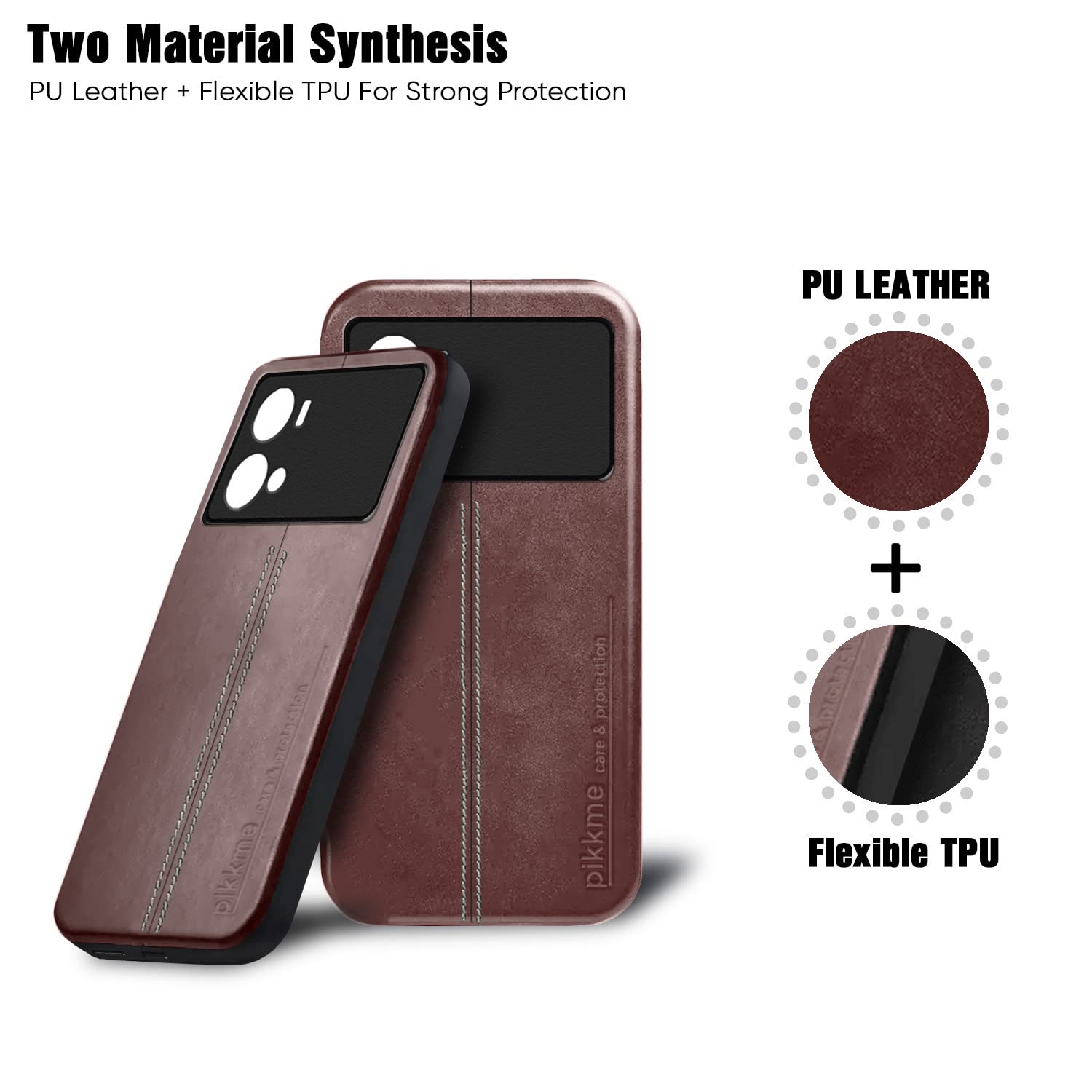 Pikkme iQOO 9 5G brown phone cover – photo 2
