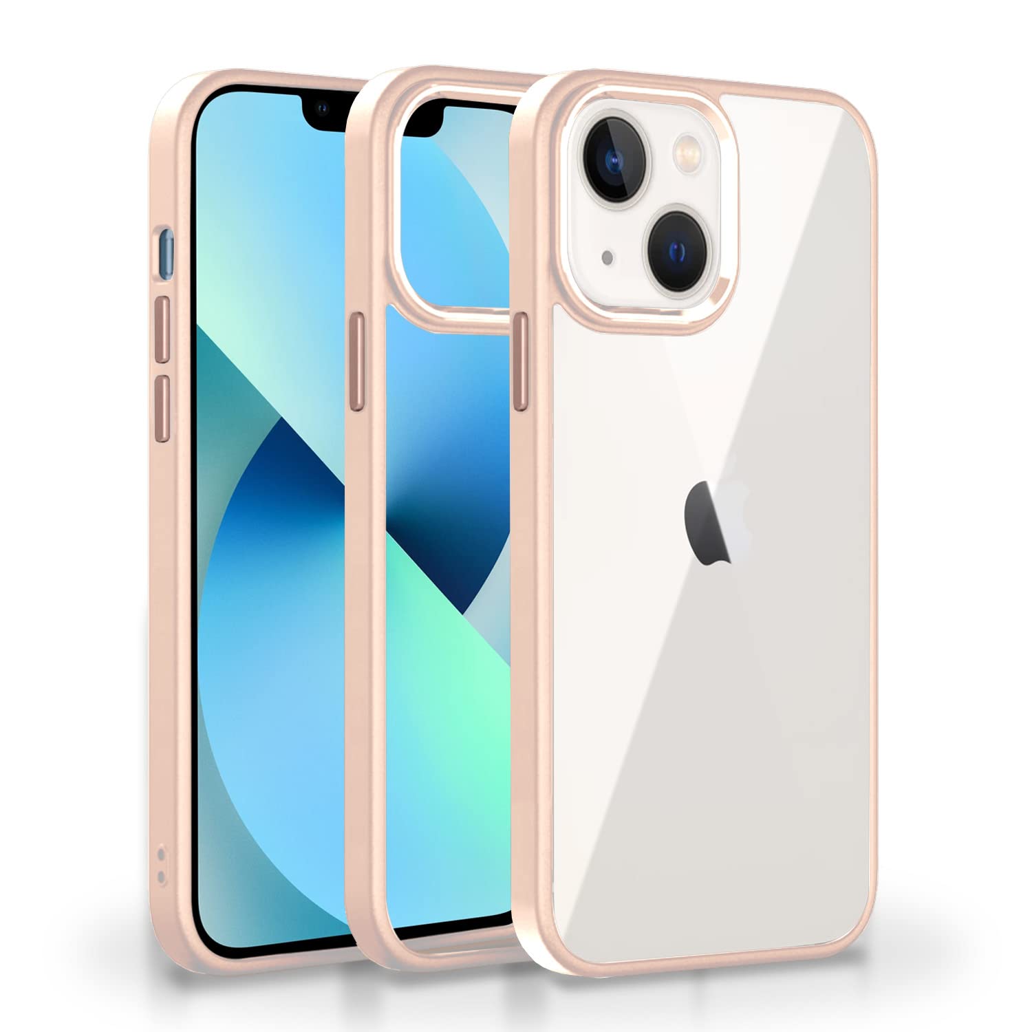 iPhone 13 Chrome Metal Ring Back Cover (Face)