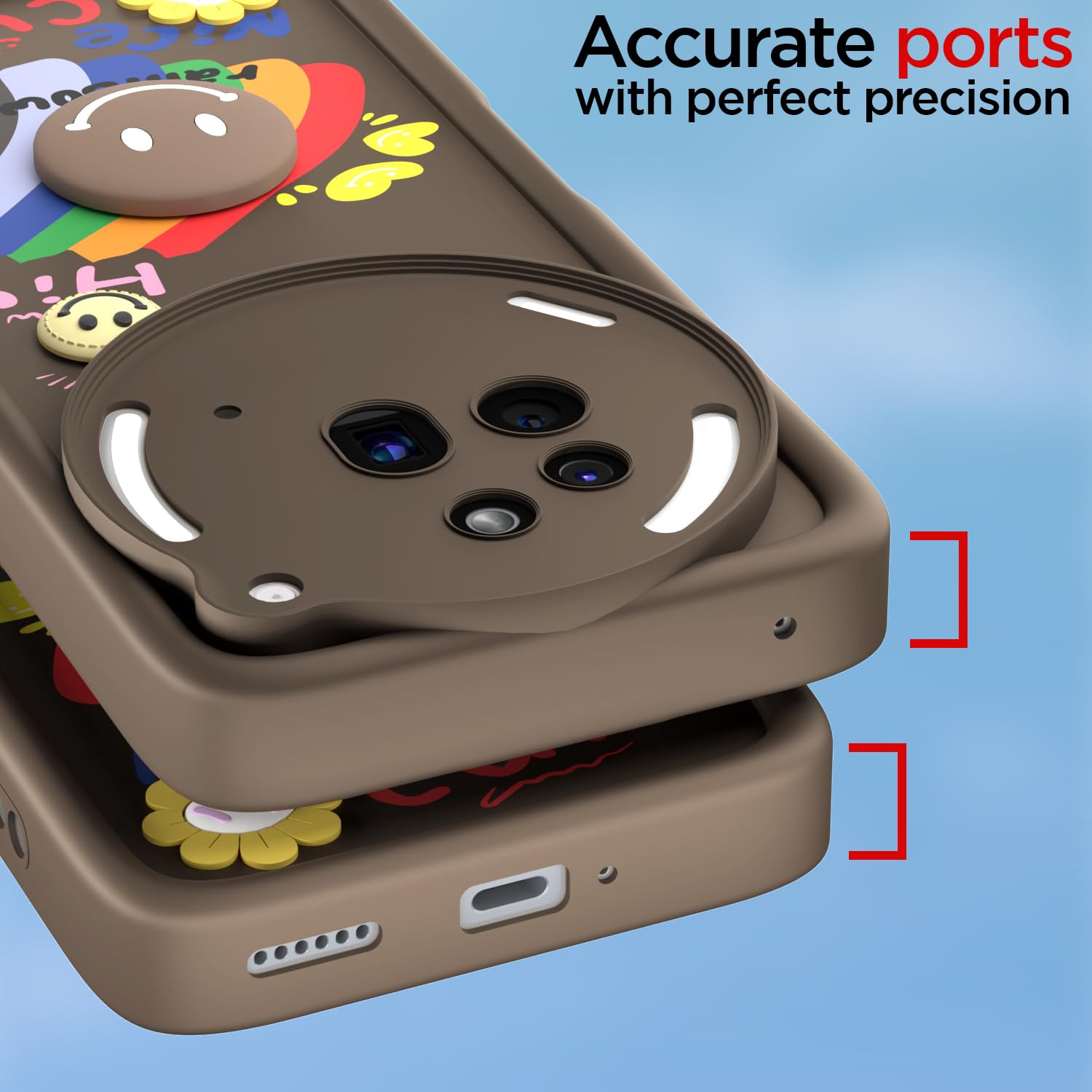 Nothing Phone 3a Pro 5G mobile back cover in brown by Pikkme – photo 4