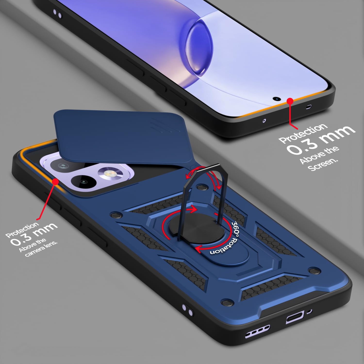 Realme 16 Pro 5G/360 mobile back cover in blue by Pikkme – photo 4