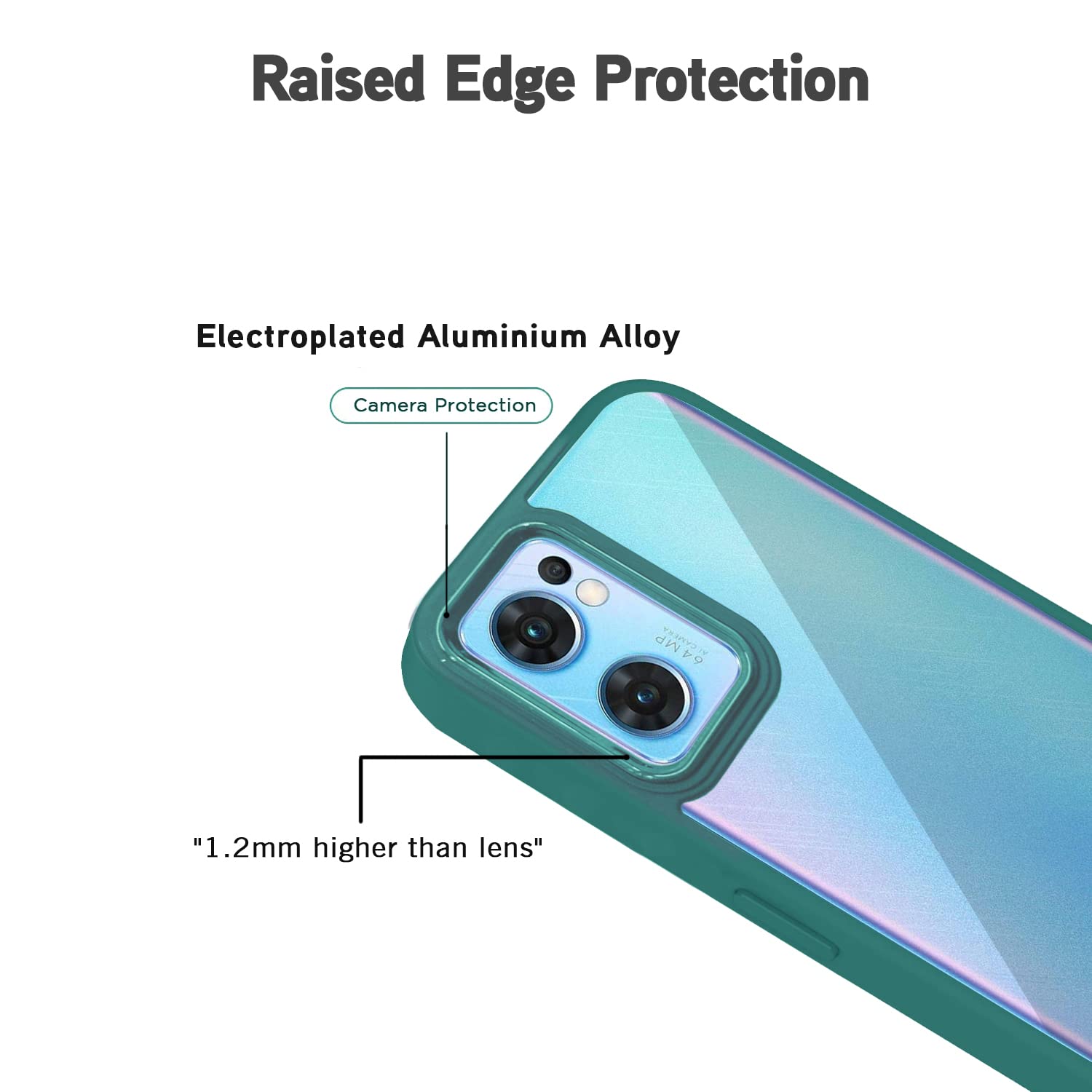 Pikkme Oppo Reno 7 5G dark green phone cover – photo 4