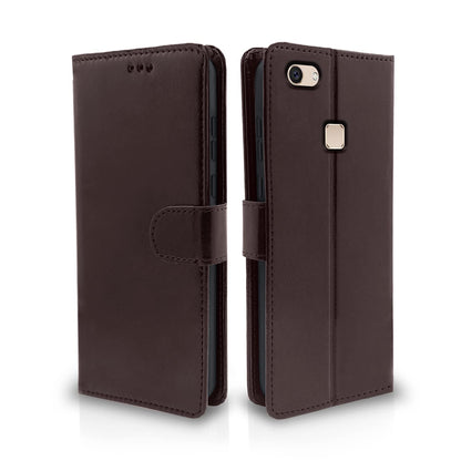 Pikkme coffee flip case for Vivo V7 Plus
