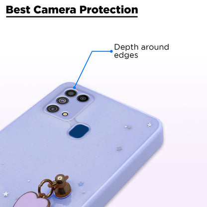 Pikkme Samsung Galaxy M31 / M31 Prime / F41 Chain Back Cover (Purple)